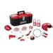 MASTER LOCK 1457VE410KABAS Valve/Electrical Kit,Red,Plastic Case