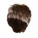 Mishuowoti wigs human hair glueless wigs human hair pre plucked pre cut wig for women Wig Short Straight Fashion Natural Hair Lady wig Photo Color One Size