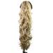 NUOLUX 26-Inch Long Messy Curls Claw Clip Ponytail Extensions Synthetic Clip in Drawstring Curly Ponytail Hairpiece Jaw Clip Hair Extensions (16#)