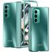 Compatible Samsung Galaxy Z Fold 2 Case with Screen Protector & Hinge Protection Luxury Green Gradient Full Protective Slim Cover Hinged Case for Galaxy Z Fold 2 Phone Case Samsung Z Fold 2 Case