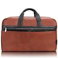 21 Leather Two-tone Dual-Compartment Laptop & Tablet Carry-All Duffel