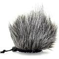 furry microphone windscreen wind compatible with portable digital audio recorders up to 10cmx14cm fits zoom h4n h5 h6 tascam dr-40 dr-05 dr-07 roland r-05 ls-100 & carry bag