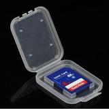 10pcs Lightweight Clear Standard SD SDHC Memory Card Case Storage Holder Box