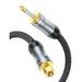 VANAUX Toslink to Mini Toslink Digital Optical Cable S/PDIF Fiber Optic Audio Cable 24K Gold Plated HiFi Sound