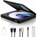 Mini DVD Player for TV HDMI CD/DVD Player for Home All Region HD DVD Player Support USB Input NTSC/PAL Slime-Compact