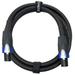 GLS Audio 6 feet Speaker Cable 12AWG Patch Cords - 6 ft Speakon to Speakon Professional Cables Black Neutrik NL4FX