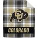 Pegasus Colorado Buffaloes 50" x 60" Plaid Flannel Sherpa Plush Blanket