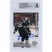Luke Hughes New Jersey Devils Autographed 2022-23 Upper Deck Game Dated Moments NHL Debut #81 Beckett Fanatics Witnessed Authenticated Rookie Card