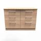 Welcome Furniture Ready Assembled Sherwood 6 Drawer Wide Chest In Bardolino Oak