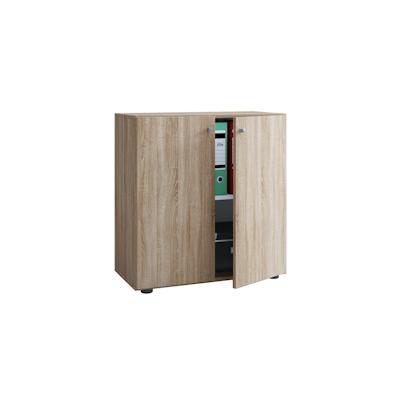 Lona Universalschrank Büro Kommode niedrig 2 Türen Sonoma-Eiche dekor. Image