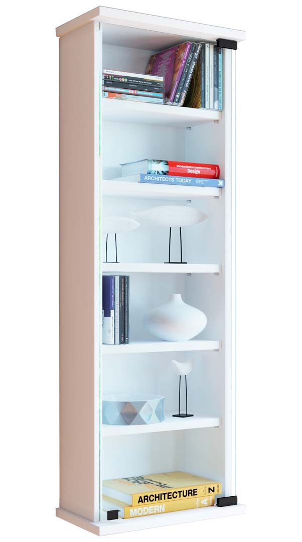 VCM Loposa Regal CD,DVD Aufbewahrung 150 CD 6 Ablagen weiß. Image