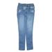 Detail Jeans Jeans: Blue Bottoms - Kids Girl's Size 14 - Medium Wash