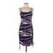 Shein Casual Dress - Sheath Scoop Neck Sleeveless: Purple Dresses - Women's Size 6