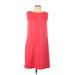 Worthington Casual Dress - Mini Crew Neck Sleeveless: Pink Print Dresses - Women's Size Large