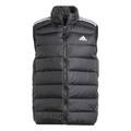 Adidas Herren Essentials 3S Leichte Daunenjacke, Schwarz/Weiß