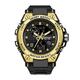 JTTM Men's Watch Digital Watch Men's Military Sports Watch Luminous Waterproof Watch Men's Multifunctional Digital Watch (Black),Gold