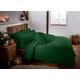 Littens Luxury Green Teddy Fleece Fur Soft Cosy King Bed Size Duvet Quilt Cover Set Including Pillowcases, Bedding, Linen, Thermal Warm Energy Efficient (225cm x 220cm)