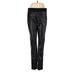 MICHAEL Michael Kors Faux Leather Pants - Mid/Reg Rise: Black Bottoms - Women's Size Medium