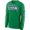 NIKE Herren Seattle Seahawks Nike LS Fashion Top, Größe XL in Dunkelblau