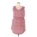 St. John's Bay Casual Dress - Mini Scoop Neck Sleeveless: Pink Dresses - Women's Size 2X-Large