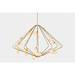 ALAN MIZRAHI LIGHTING Cherry Bomb Contemporary Linear Chandelier, Crystal in Gray | 20 H x 30 W x 29 D in | Wayfair JT216A-SWD-30Wx29Dx20H