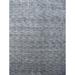 Gray/White 168 x 120 x 0.25 in Area Rug - Bokara Rug Co, Inc. Rectangle Hand-Knotted /Viscose Area Rug in White/Gray Viscose/ | Wayfair