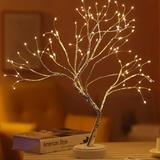 Balight Fairy Tree Night Light Plastic/Metal in Gray | 20.8 H x 4.7 W x 4.7 D in | Wayfair WMKFAS19731040A