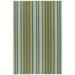 Blue 120 x 96 x 0.15 in Area Rug - Dash and Albert Rugs Caravan Stripe Multi Machine Washable Rug Polyester | 120 H x 96 W x 0.15 D in | Wayfair