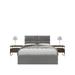 Orren Ellis Sapan Upholstered Solid Wood Panel Headboard Velvet in Gray | Queen | Wayfair B25CA8BA620C4B5089EC2A677B8F8595