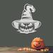 The Holiday Aisle® Pumpkin Witch Wall Décor Metal in Gray | 32 H x 32 W x 0.12 D in | Wayfair 0829351FE73B477CBC1F20B2772B47BD