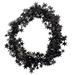 The Holiday Aisle® PMU Star Garland Shiny Wire For Halloween, Home Decoration Ornament 25ft/7.5 Meter Pkg/1 in Black | Wayfair