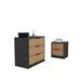 Latitude Run® 2 Piece Dresser Set in Black/Brown | Wayfair BA0EE97145114304A21477213D1D915D