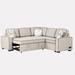 Brown Sectional - Latitude Run® 4 - Piece Upholstered Sectional Linen/Upholstery | 32.6 H x 83 W x 83 D in | Wayfair