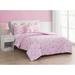 Gemma Violet Castano Comforter Set Polyester/Polyfill/Microfiber in Pink/White/Yellow | Full Comforter+2 Standard Shams+1 Throw Pillow | Wayfair