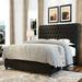 House of Hampton® Jamileth Bed Upholstered/Velvet in Black | 52.8 H x 65.1 W x 88.2 D in | Wayfair 9CBAF2A38628438287C0E32E85DBC51D