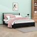 Latitude Run® Nancyanne Queen Size Platform Storage Bed w/ 4 Drawers Wood & Metal/Metal in Black/Brown | 38 H x 63 W x 83 D in | Wayfair