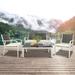 Winston Porter Mikalai 4 - Person Outdoor Seating Group w/ Cushions in Gray/White | Wayfair 4AC9607757BC499981AC49A34845CB44