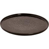 Wilmax Commercial Dishwasher Safe 8" Stoneware Salad Or Dessert Plate, Set of 6 Ceramic/Earthenware/Stoneware in Black | 8 W in | Wayfair MS-533792