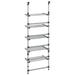 VidaXL Aluminum Wall-Mounted Drying Rack Metal | 73.6 H x 19.7 W x 9.8 D in | Wayfair 344384