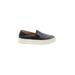 J/Slides Sneakers: Black Print Shoes - Women's Size 7 - Almond Toe