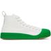 White & Green Vulcan Sneakers