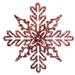 Vickerman 731543 - 9" Red Shiny Snowflake Christmas Tree Ornament (2 Pack) (MT231803)