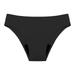 Knosfe Panties for Women Plus Size Menstrual Period Leak Proof Low Rise Bikini Bottom Womens Bikini Underwear Black 4XL