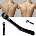 14.7inch Electric Back Hair Shaver Cordless Body Shaver 180 Degrees Foldable Back Razor Pain-Free Back Hair Removal Shave Wet or Dry Detachable Body Hair Trimmer for Men Travel