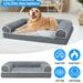 iMounTEK Sofa Couch Pet Dog Bed Sofa Foam Couch Bed with Removable Cover Pet Beds for Dogs&Cats L