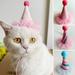 Meijuhuga Pet Hat Soft Comfortable Adjustable Cat Dog Birthday Hat Pet Costume Accessories for Festivals Party Supplies