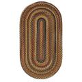 Capel Rugs American Heritage Made in USA Woodstone 0 24 x 0 36 Oval Braided Area Rug (Made in The USA)