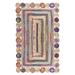 Casavani Jute And Cotton Area Rug Multicolor Living Room Carpets Home Decor Kilim 6x9 feet