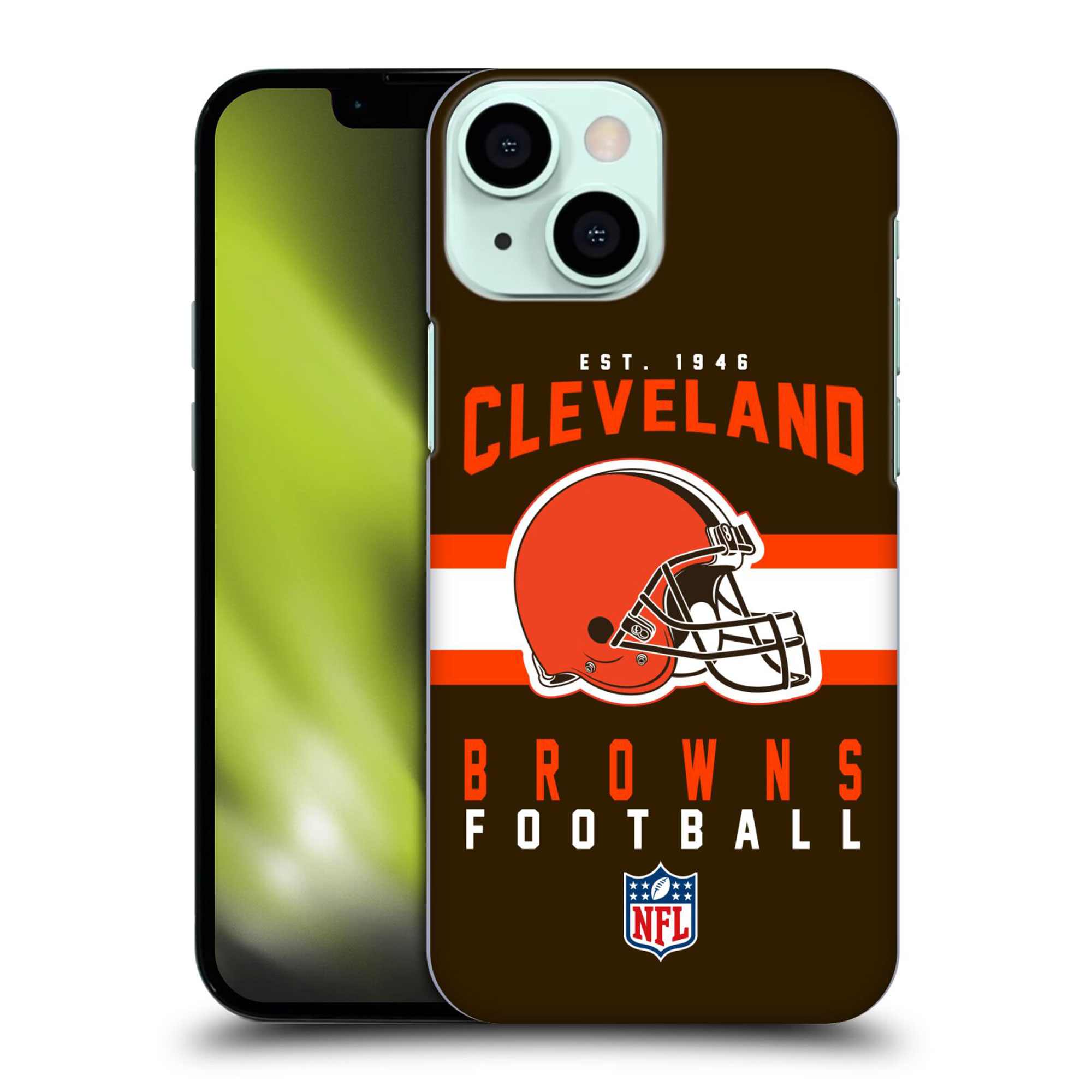 Cleveland Browns Helm-Typografie-Hartschalen-Handyhülle - iPhone Image