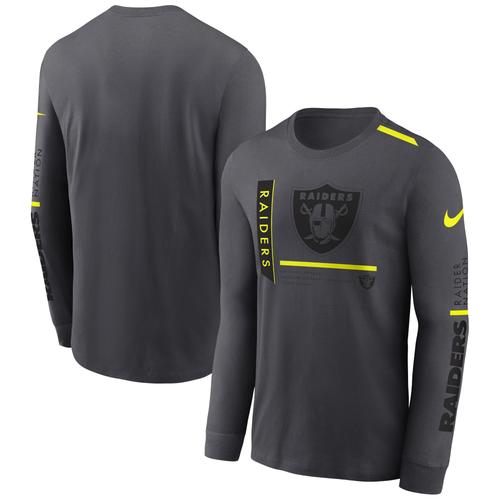 Las Vegas Raiders Nike VOLT Langarm Dri-FIT T-Shirt - Herren